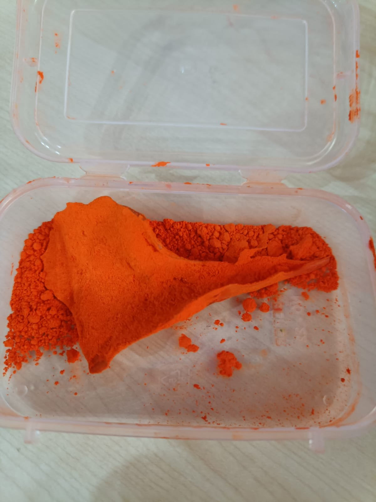 Billi Ki Jer in an open storage box — front view